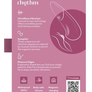 Мінівібратор Womanizer Vibe Dusky Pink, 3 авторежими + 10 рівнів інтенсивності