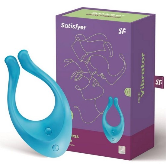 Вібратор для пар Satisfyer Endless Love Blue, 3 незалежні мотори, багатофункціональний