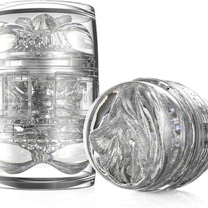 Двосторонній мастурбатор Fleshlight Quickshot Stoya, компактний, наскрізний, зі зліпка вульви та ануса