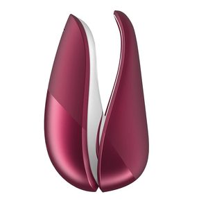 Вакуумний кліторальний стимулятор Womanizer Liberty Red, магнітна кришка, 2 насадки