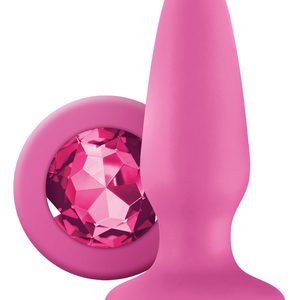 Анальна пробка з кристалом NS Novelties Glams Gem, рожевий