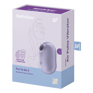 Вакуумний стимулятор із вібрацією Satisfyer Pro To Go 2 Violet