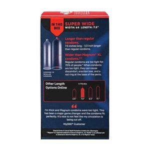 Презервативи MyONE Super Wide 10 шт, картонна коробка