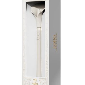 Розкішний вібромасажер Zalo – Calla Ivory White, двосторонній, 2 мотори