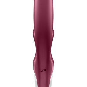 Вібратор-кролик Satisfyer Love Me Red, гнучкий, відросток з потрійним кінчиком