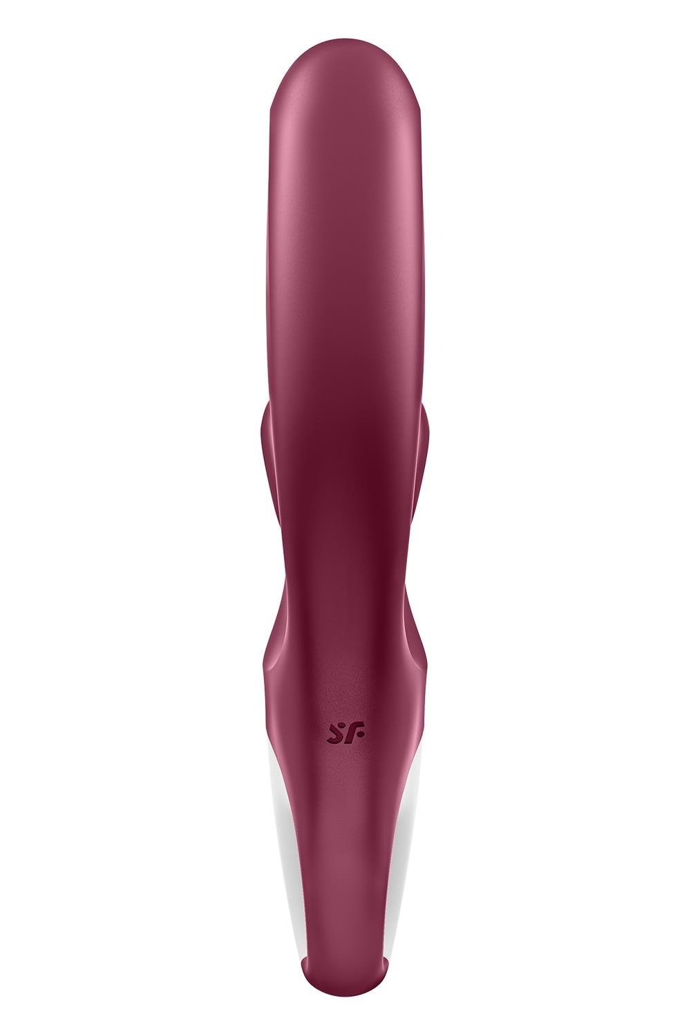 Вібратор-кролик Satisfyer Love Me Red, гнучкий, відросток з потрійним кінчиком