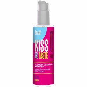 Масажний гель Intt KISS AND TASTE! Blackberry (55 мл) зі смаком ожини, легкий зігрівальний ефект