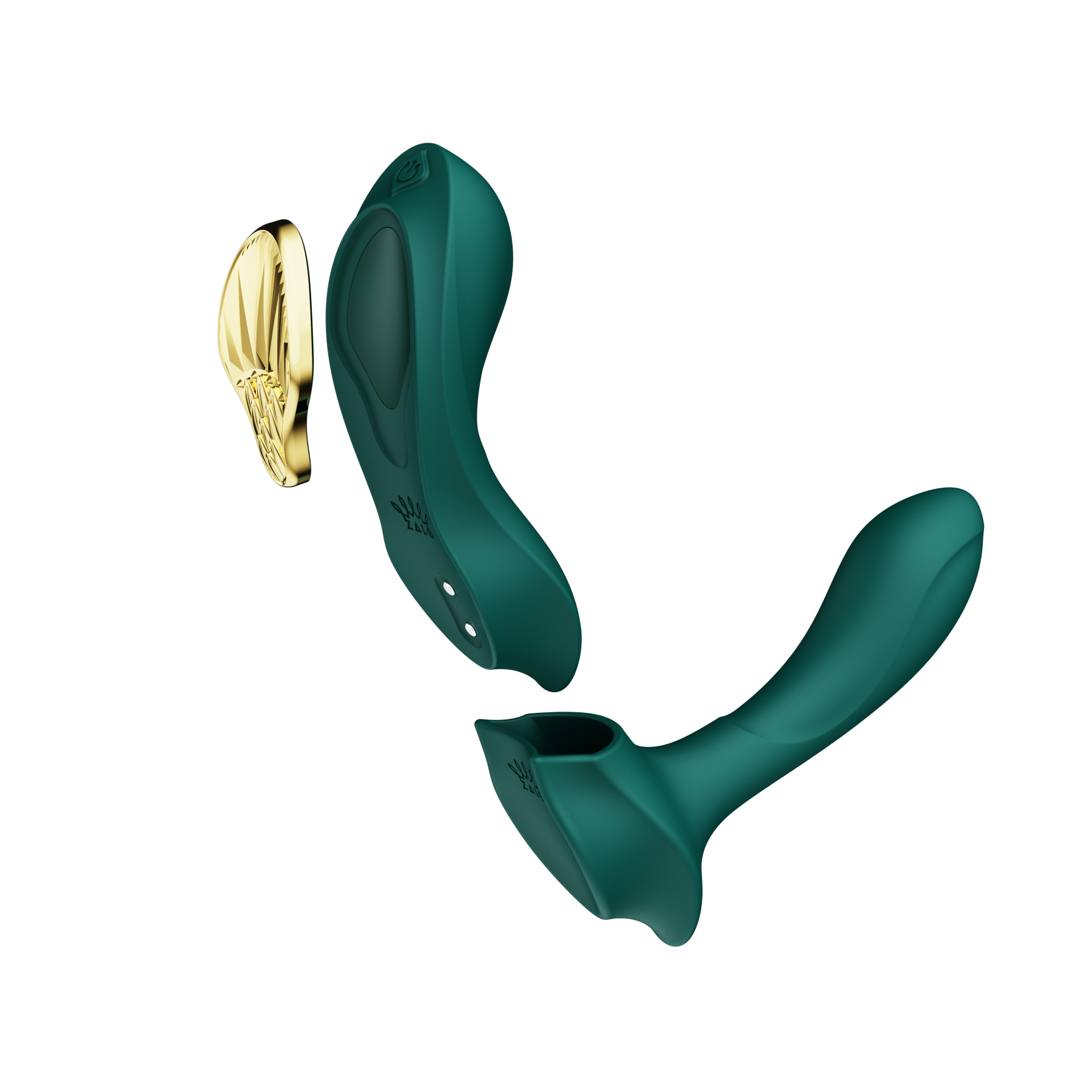 Вібратор в трусики AYA Zalo Turquoise Green на пульті керування