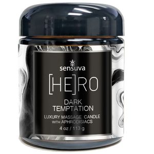 Масажна свічка Sensuva [HE]RO Dark Temptation Massage Oil Candle 113г