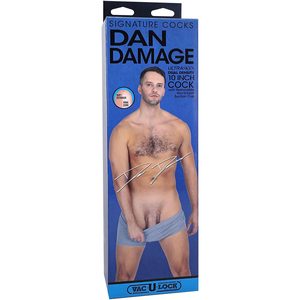 Фалоімітатор Doc Johnson Signature Cocks Dan Damage 10 inch UltraSkyn