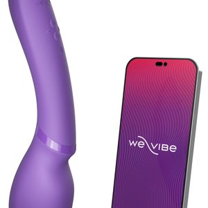 Смарт-вібромасажер We-Vibe Wand 2 Purple, дуже потужний, функція Smart Silence