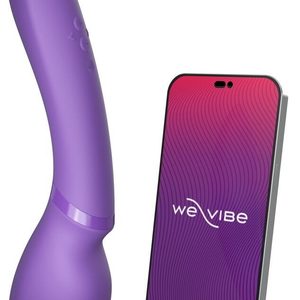 Смарт-вібромасажер We-Vibe Wand 2 Purple, дуже потужний, функція Smart Silence