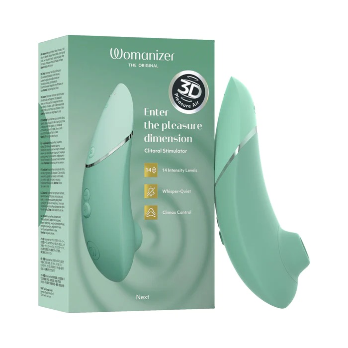 Вакуумний кліторальний стимулятор Womanizer Next Sage, 3D Pleasure Air, 14 рівнів інтенсивності