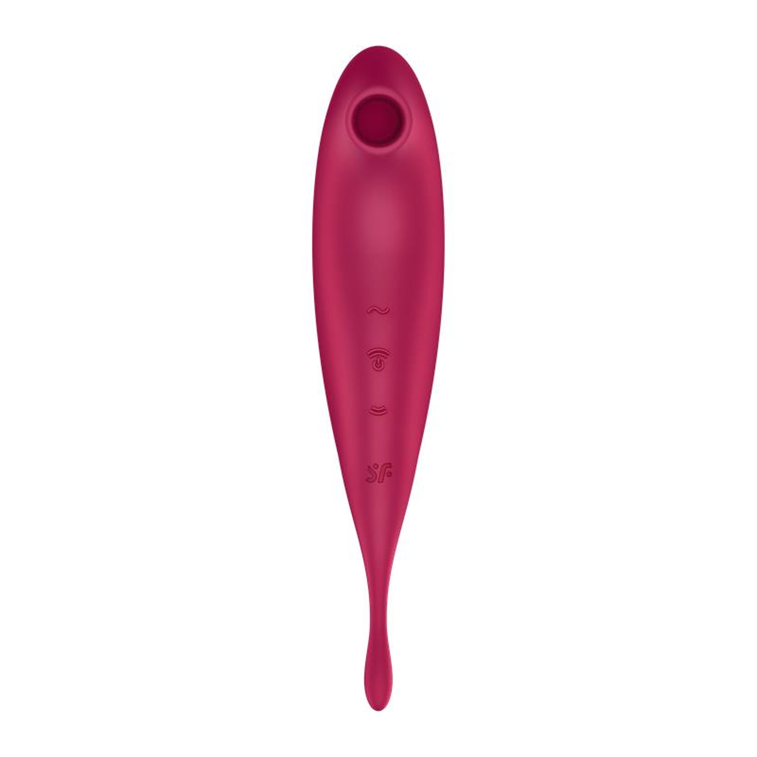 Смарт-вібратор для клітора з вакуумною стимуляцією Satisfyer Twirling Pro+ dark red
