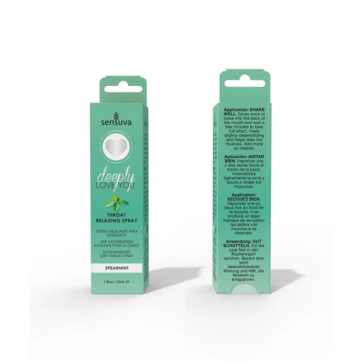 Спрей для мінету Sensuva Deeply Love You Spearmint (29 мл), для глибокого мінету